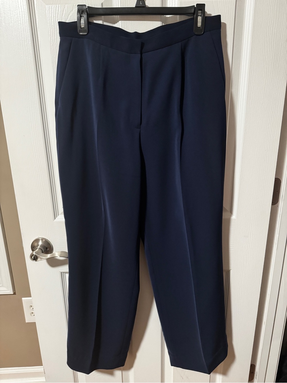 Kasper Women's Navy Straight-Leg Dress Trousers